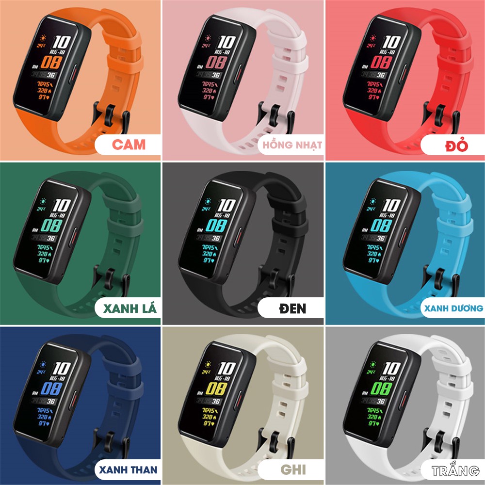 Dây Đeo Silicon Đồng Hồ Thông Minh Huawei Band 7 Huawei Honor Band 6 Watch Fit 2
