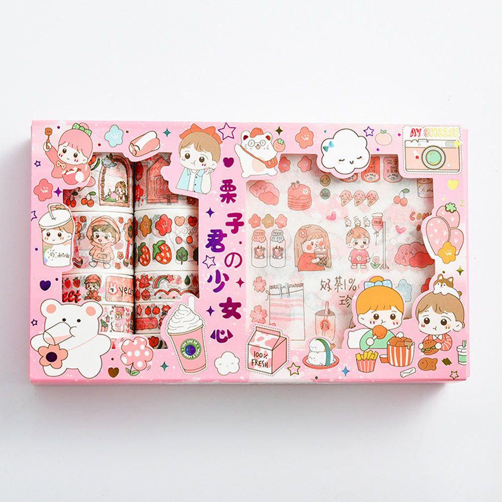 Bộ Sticker Dán Trang Trí Sổ Tay DIY Kích Thước 10 * 10 cm LAYOR1