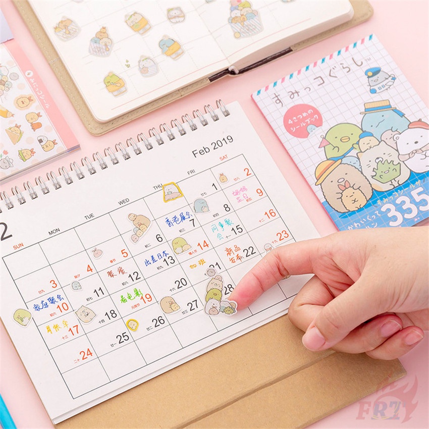335 Cái / 1 Sách ❉ Sticker Trang Trí Sách Vở Hình Sumikko Gurashi Đáng Yêu ❉ Sticker Dán Trang Trí Hình Anime Thời Trang