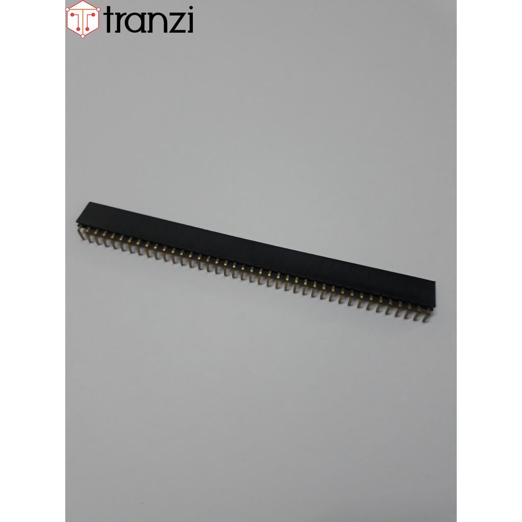 Giăm cắm 2.54mm đơn cái cong 40P 8.5mm đen - túi 10 cái