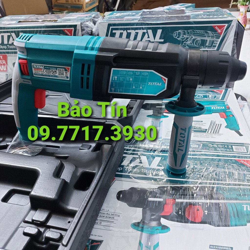 MÁY KHOAN BA CHỨC NĂNG 950W TOTAL TH309288  MÁY KHOAN ĐỤC  KHOAN BÊ TÔNG TOTAL