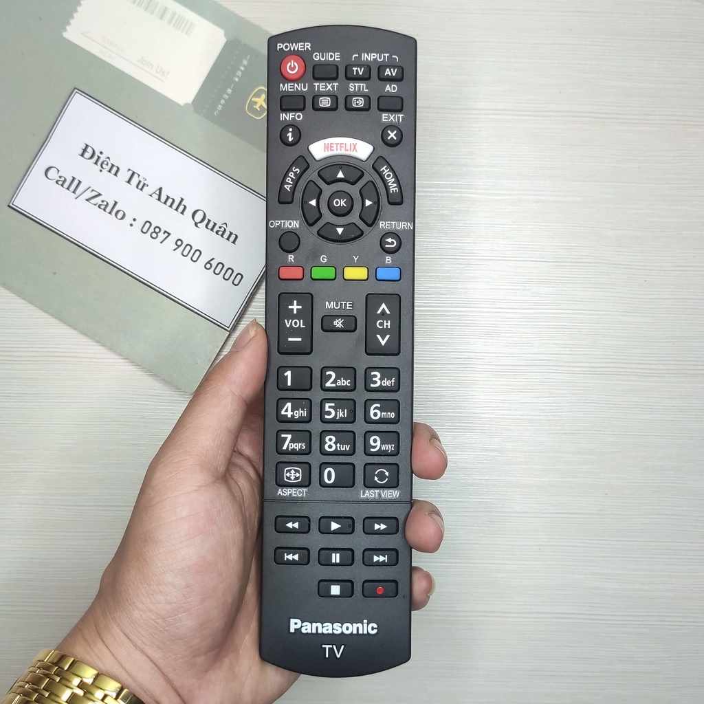 Remote tivi Panasonic - Điều khiển tivi Panasonic hàng mới chính hãng theo tivi