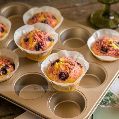 Khuôn Bánh Muffin 12 Ô Breadleaf
