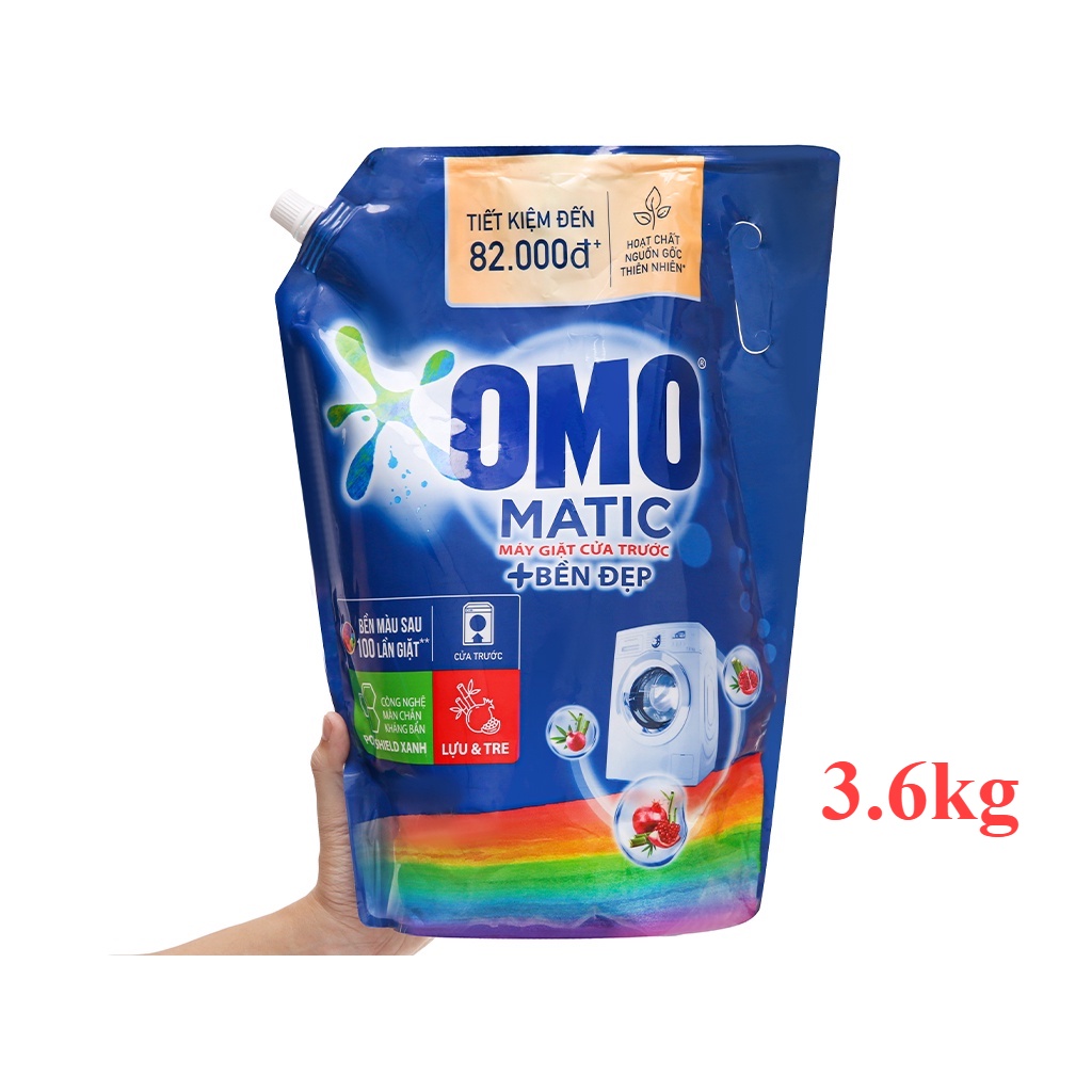 (Mẫu mới) Nước giặt OMO Matic 3,6kg / 3,9kg (Túi)