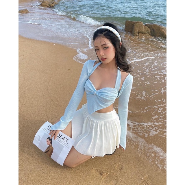 Croptop Lucy / set áo thun croptop