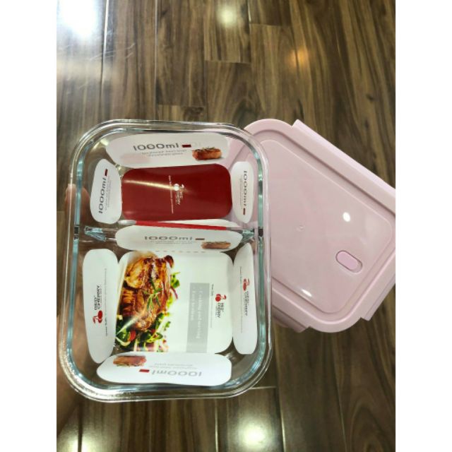 HỘP THỦY TINH CHIA NGĂN 1000ML QUAY LÒ VI SÓNG | BigBuy360 - bigbuy360.vn