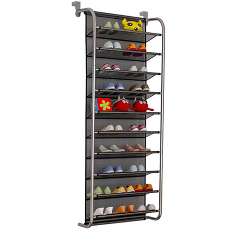 Kệ để giày dép inox 10 tầng treo tường, để đất đều được, tiện lợi, đa năng