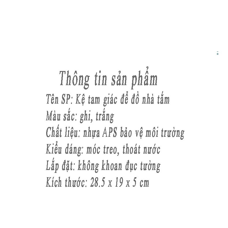 (XẢ HÀNG) Kệ góc nhà tắm, kệ dán tường, kệ tam giác đựng đồ OUSUWO CHÍNH HÃNG Việt Thư