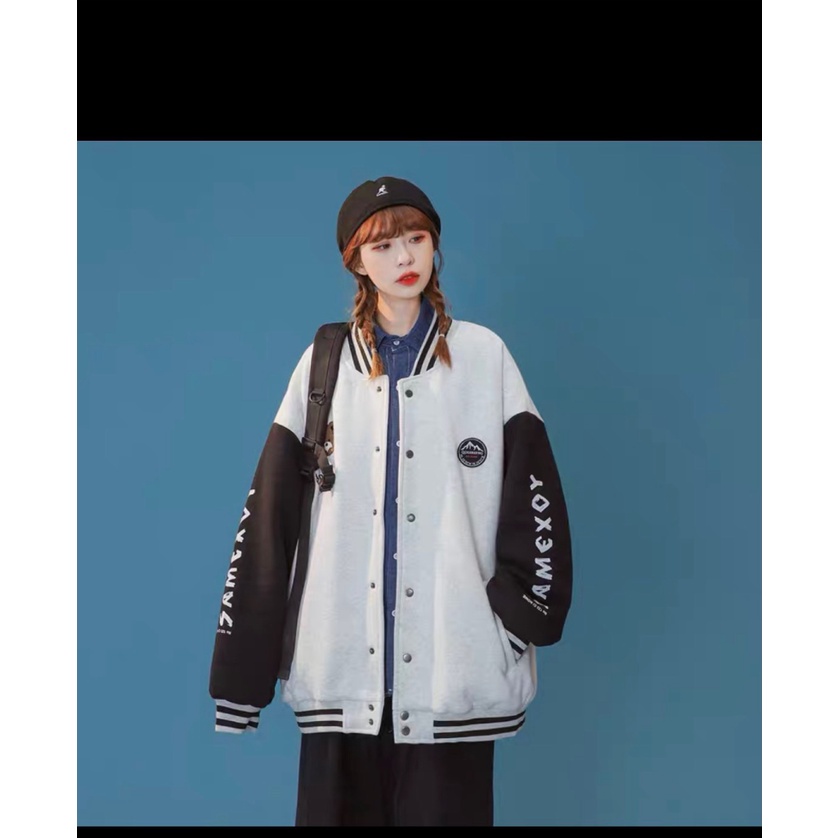 Áo khoác bomber bóng chày nam nữ Unisex họa tiết hình Gấu Siêu Dày Dặn U56 [NewUnisex]