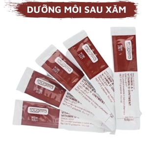 Gói kem dưỡng ẩm Fougera Vitamin AD Ointment chăm sóc hình xăm môi, mày, tattoo