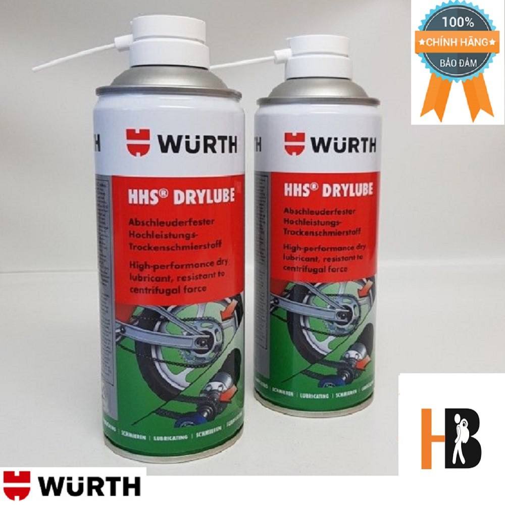 ( BÔI TRƠN ) Mỡ Bò Khô Wurth Hhs Drylube 400ml | HIBUCENTER |