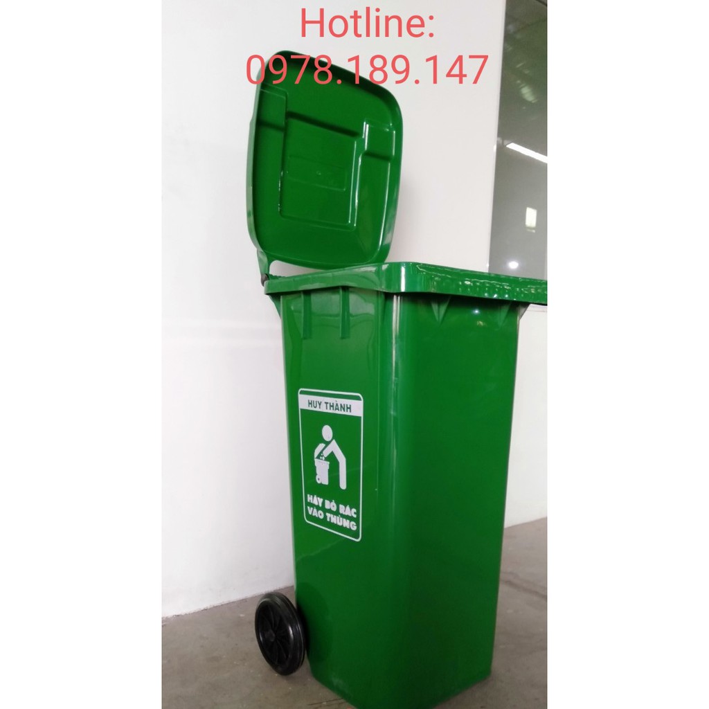 THÙNG RÁC NHỰA HDPE 120L - THÙNG RÁC CÔNG CỘNG 120 LÍT - 0978189147