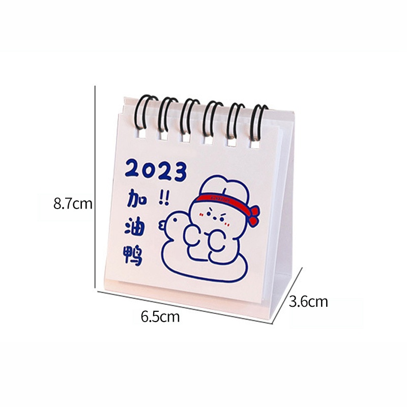 Lịch Để Bàn Năm 2023 MIni Họa Tiết Hoạt Hình Dễ Thương Cho Học Sinh