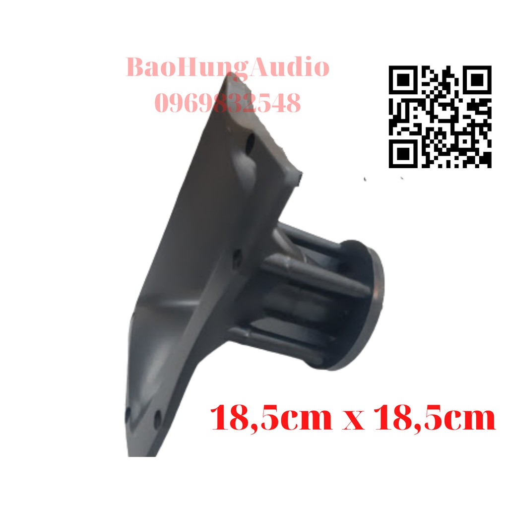 Họng loa treble kèn đa năng loa full loa kéo, nhựa cứng ABS kick thước 18,5cm x 18,5cm. Lắp treble 250, 350, 450, 750.