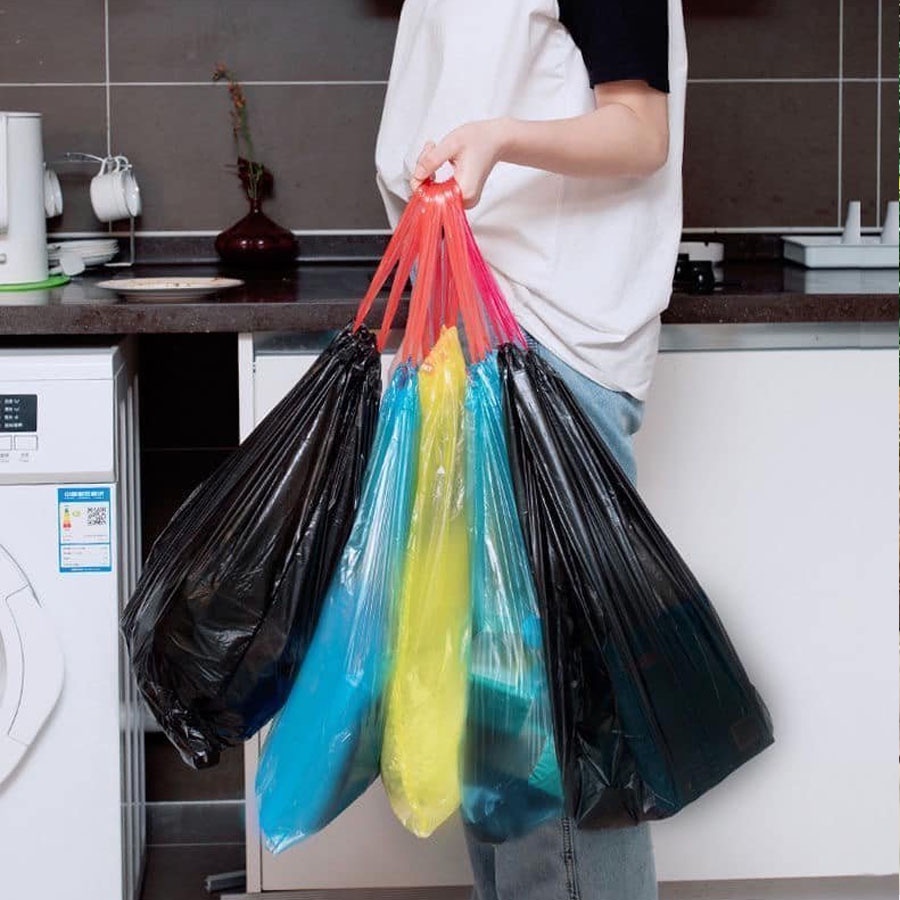 Túi Đựng Rác Tự Phân Huỷ Có Dây Rút, Túi rác bảo vệ môi trường