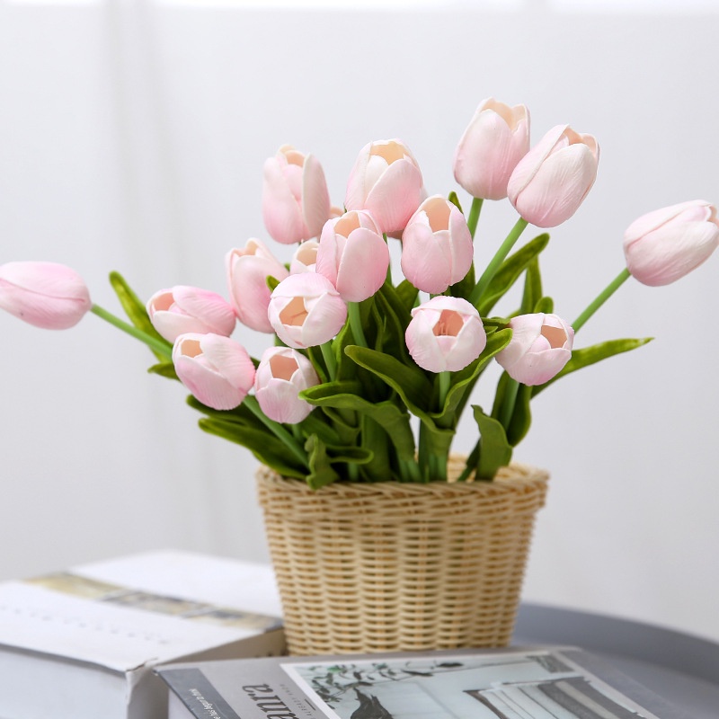 Hoa Giả ️ Hoa Tulip Giả PU Cao Cấp ️