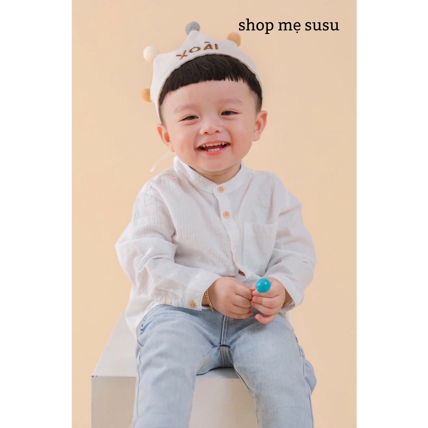 Vương niệm thêu tên cho bé siêu đáng yêu