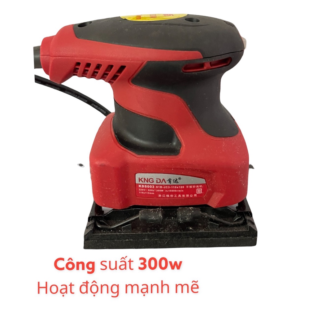 Máy chà nhám Rung Chà Tường, Gỗ KINGDA nội địa 300W ken hình vuông Bảo Hành 6 Tháng
