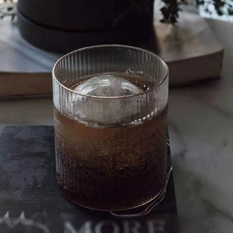 Cốc Thủy Tinh Uống Trà / Cà Phê / Socola / Nước Ép Kiểu Cổ Điển Trong Suốt Tiện Dụng