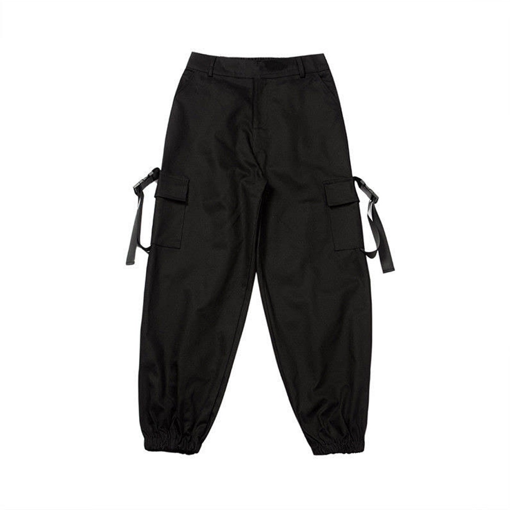 Quần Jogger Unisex nam nữ Kaki cao cấp - Quần Kaki Cargo Pants mềm nam nữ màu đen