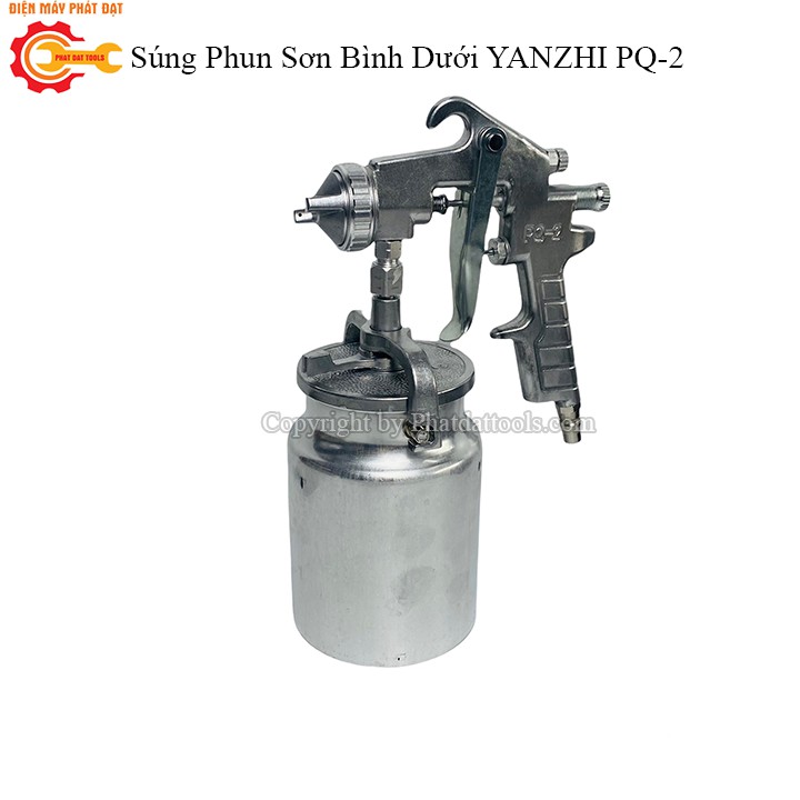 Súng Phun Sơn Bình Dưới YANZHI PQ-2-Dung Tích 1000ml-Hàng Chính Hãng