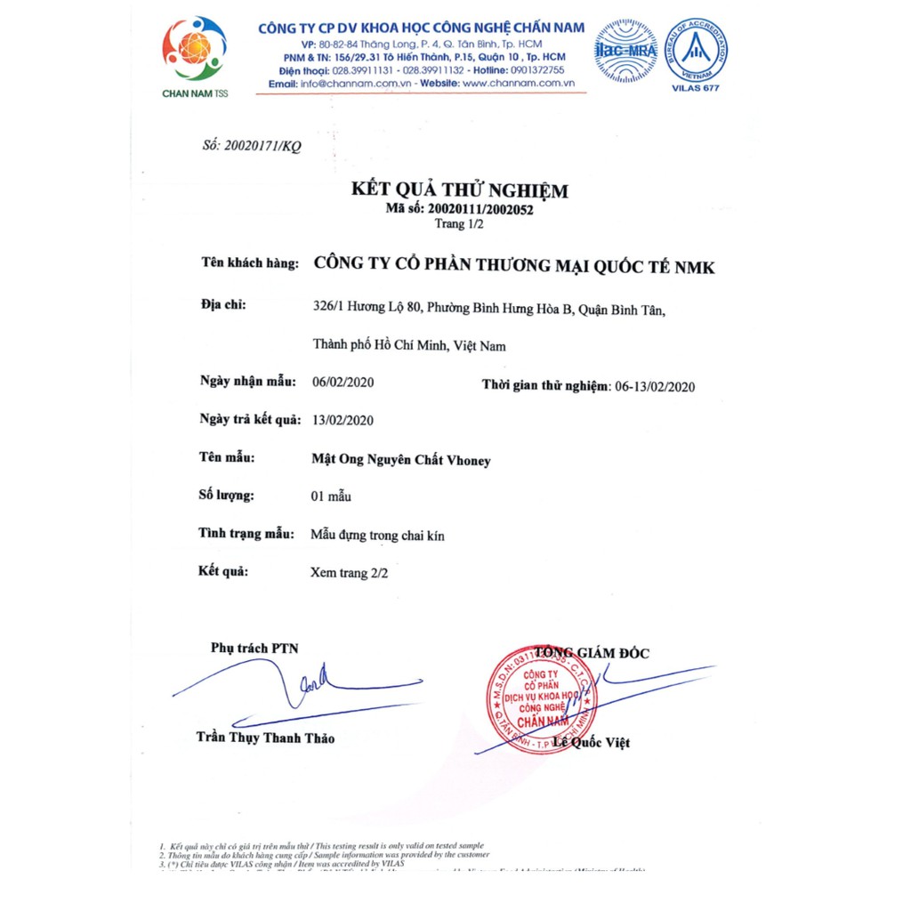 Mật Ong Nguyên Chất Vhoney