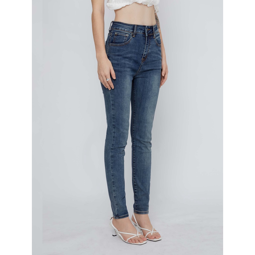 Quần Jean Nữ Skinny Typical Blue , Chất Denim Thoải Mái , WQJ000064,SOMEHOW