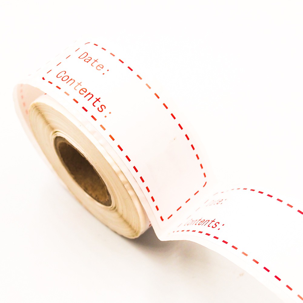 Giấy Note - Sticker Ghi chú lưu trữ thực phẩm - Sticker Factory - Cuộn băng keo tape ghi chú 7.5x2.5cm