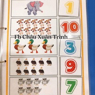 Bộ học liệu cho bé 3 tuổi trở lên, bé vừa học vừa chơi