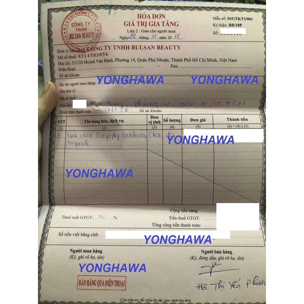 Tinh Chất Rau Má Hỗ Trợ Giảm Mụn Caryophy Portulaca Ampoule