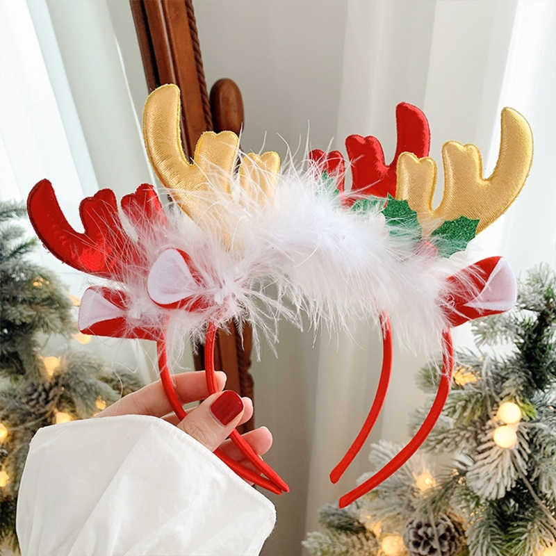 Băng Đô Cài Tóc Hình Sừng Tuần Lộc Giáng Sinh