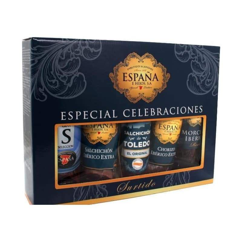 SET 5 MÓN JAMON VÀ SALAMI ESPAÑA E HIJOS ESPECIAL CELEBRACIONES TÂY BAN NHA 1460g