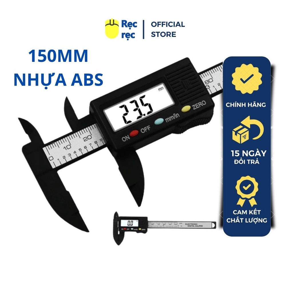 [Có video] [Thước đo chính xác] Thước kẹp điện tử dải đo 150 mm TKDT150