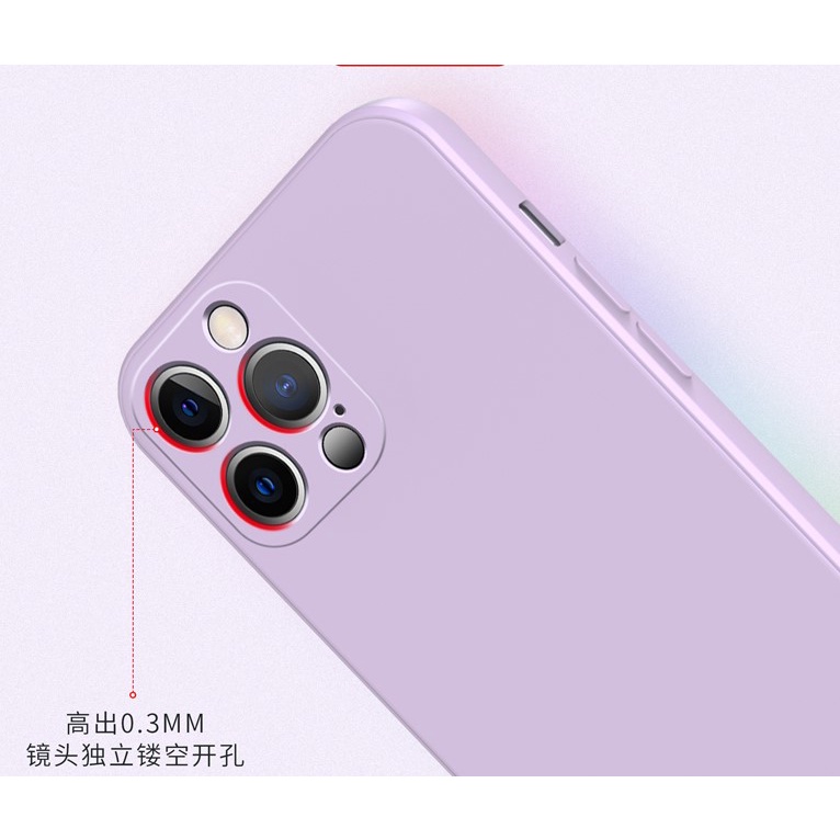 Ốp Điện Thoại Silicon Màu Trơn Thời Trang Chống Sốc Cho iPhone 14 / 13 / 12 / 11 / X / 8 / 7P / 6
