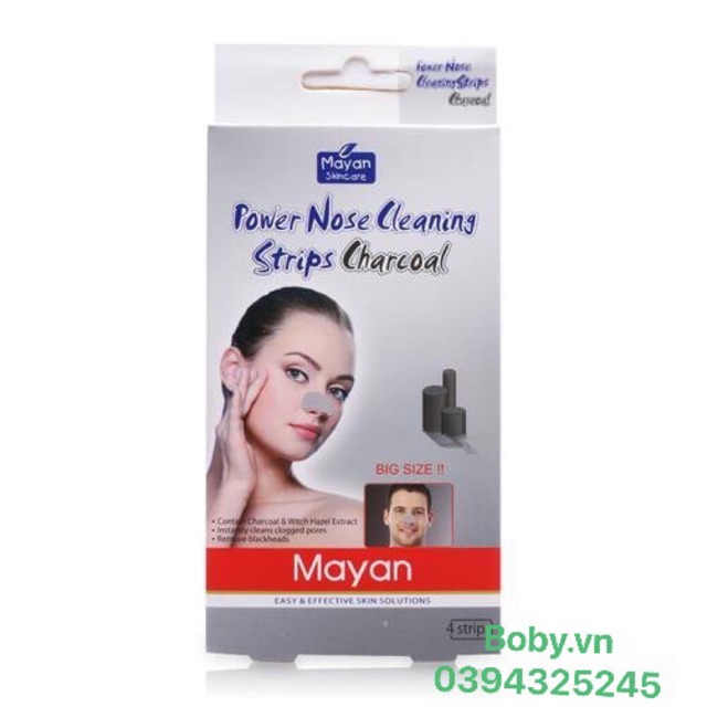 Miếng lột mụn cám Mayan than hoạt tính