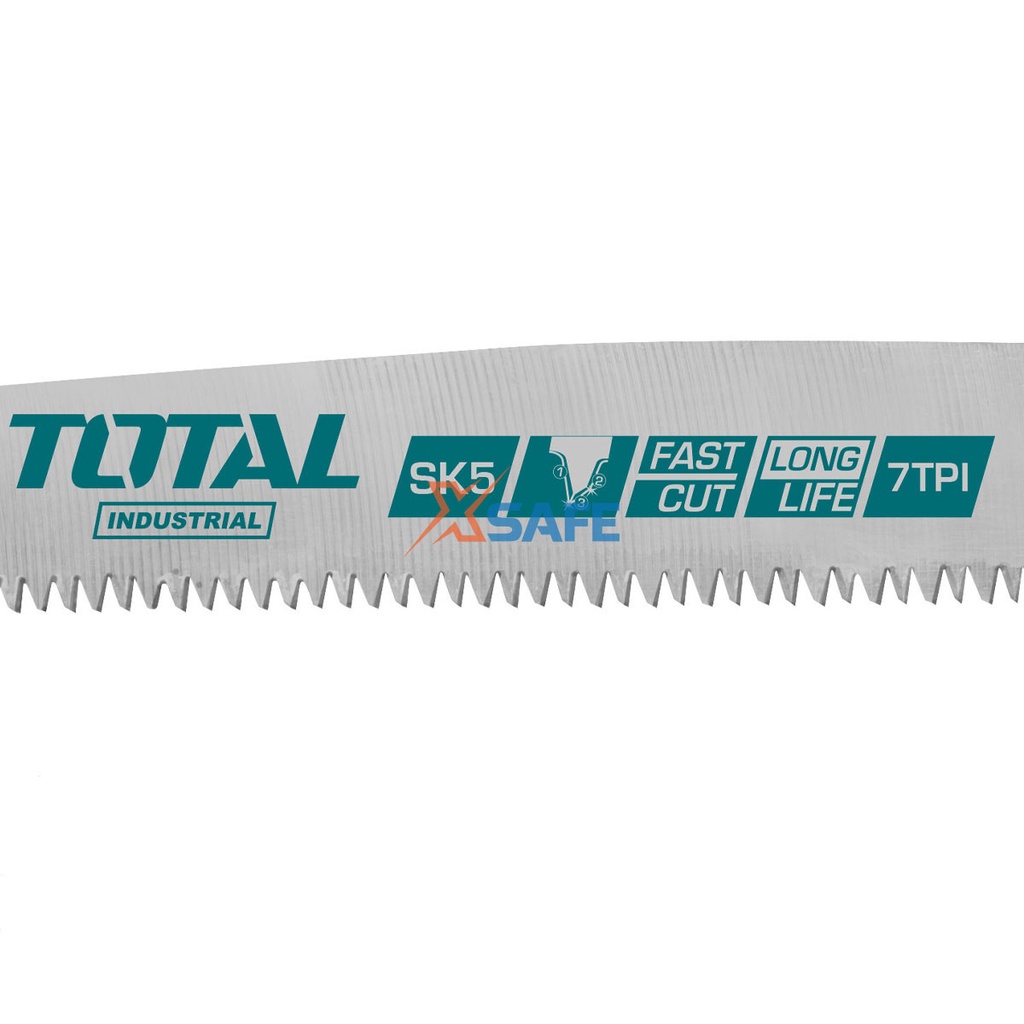 Cưa cành cầm tay lưỡi thẳng 7inch TOTAL THT5113006 Cưa gỗ chuyên dụng siêu sắc bén, lưỡi cưa chống cong gãy, chống rỉ