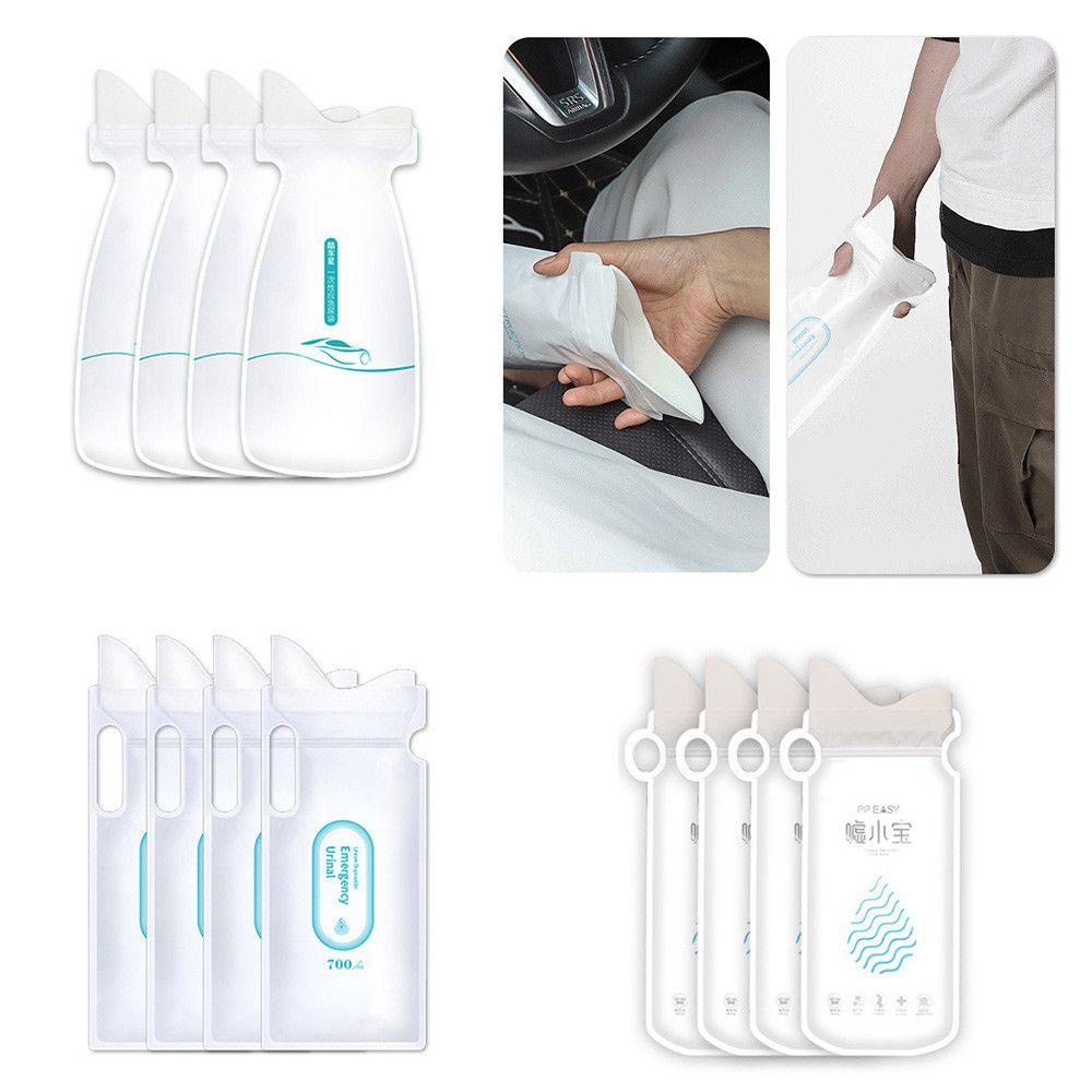 MAYSHOW Set 4 Túi Đi Tiểu Khẩn Cấp 700ml Cho Xe Ô Tô