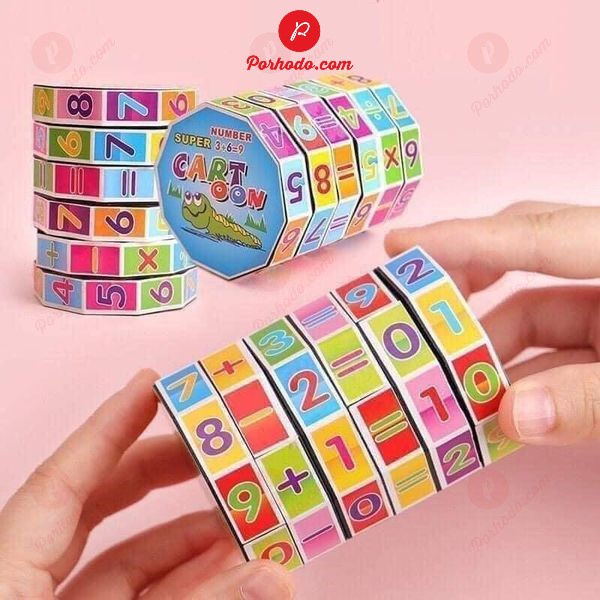 Đồ chơi Rubik toán học khối lập phương tập làm qen các phép tính số phát triển tư duy cho trẻ em TN219062