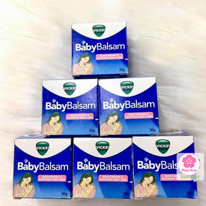 Dầu bôi ấm ngực Vicks Baby Balsam (50g)/Little Innoscents Organic (75ml), Úc chống cảm cho trẻ từ 3 tháng tuổi