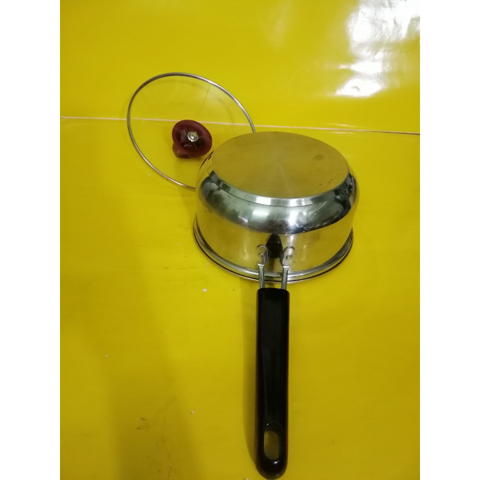 Quánh inox nội địa Nhật, size 19cm, cao 9cm (175), dùng được bếp từ