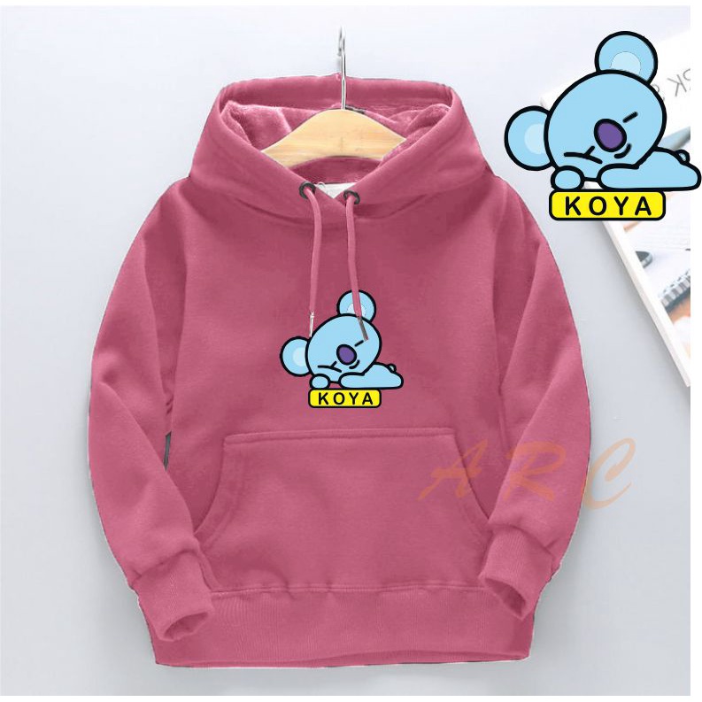 Áo Hoodie In Hình BT21 Dễ Thương Cho Bé