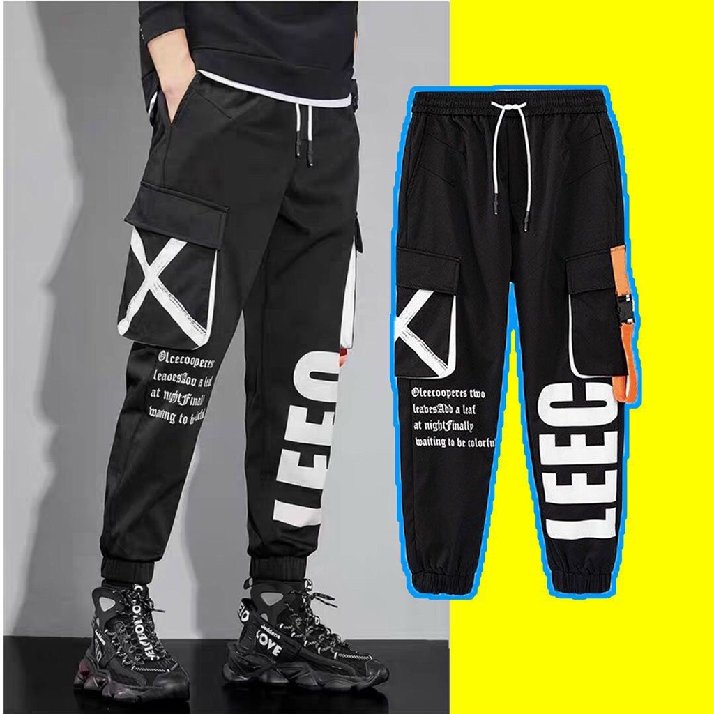 Quần jogger kaki PHỐI 3 màu in chữ FPKNAHN ( 45 - 85 kg )