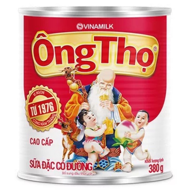 Sữa Đặc Có Đường Ông Thọ Đỏ - Hộp Thiếc 380g