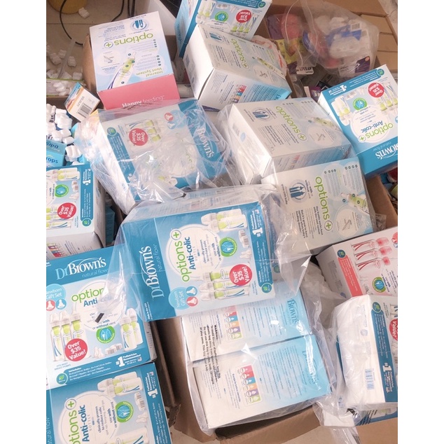 Bình sữa DR BROWN’S 120ML option PLUS [Có đổi size Ty]