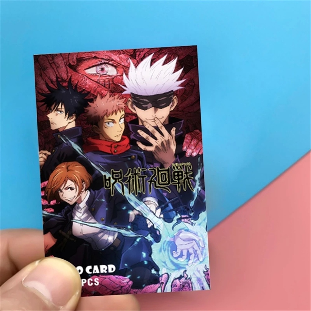 Set 30 tấm thẻ bài in hình nhân vật anime Jujutsu Kaisen Lomo