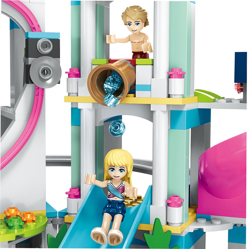 Đồ Chơi Lắp Ráp lego Chủ Đề Kỳ Nghỉ Thành Phố Hồ Trái Tim disney Dễ Thương Thích Hợp Làm Quà Sinh Nhật Cho Bé Trai Và Bé Gái