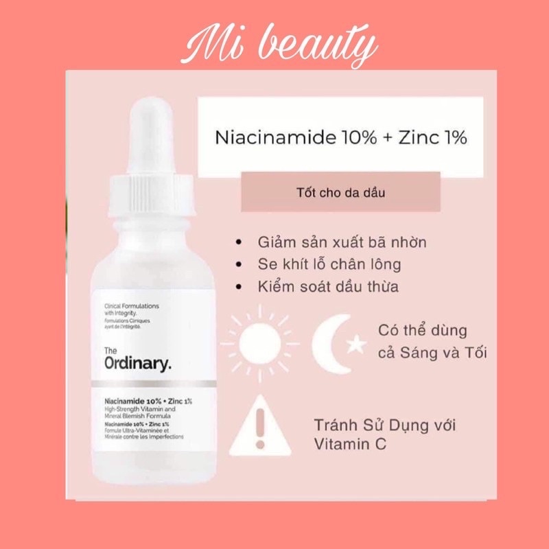 SERUM SERUM THE ORDINARY NIACINAMIDE 10% + ZINC 1%