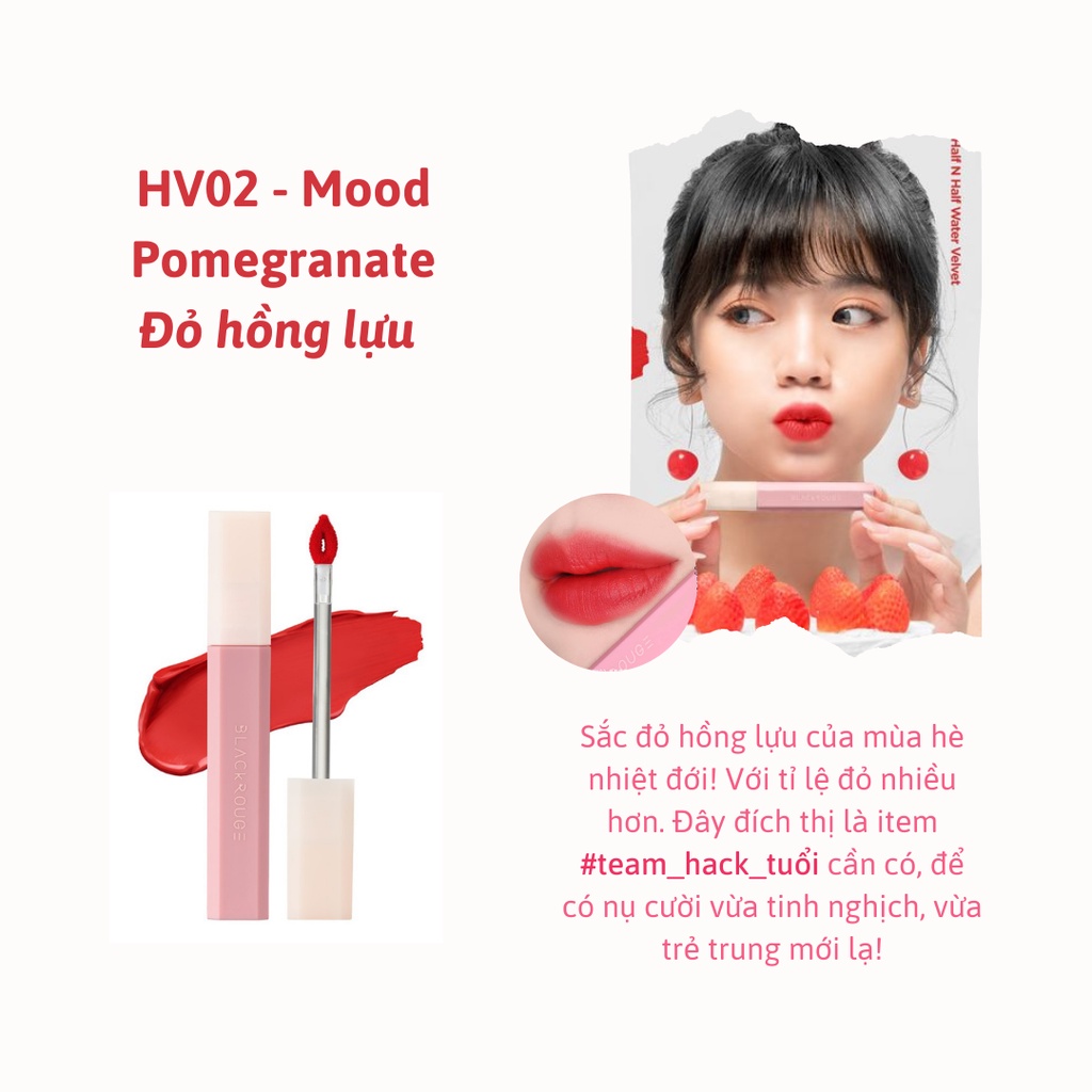 Son Kem Black Rouge Half N Half Water Velvet  31.1g