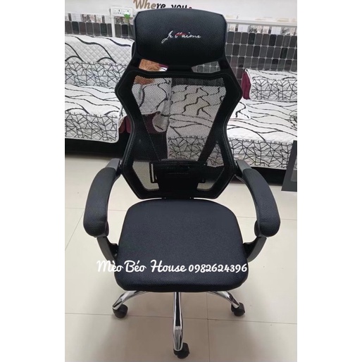 Ghế gaming cao cấp giá rẻ lưng lưới có gác chân - Ghế chơi game - HOT