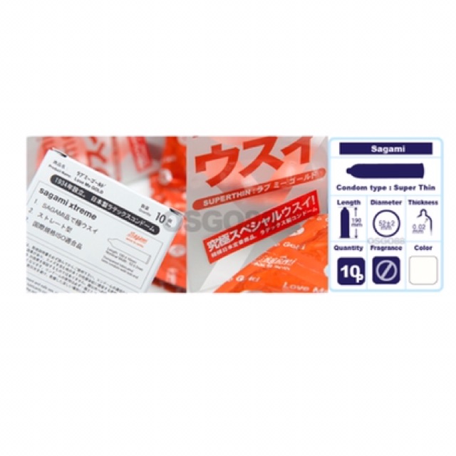 Bao cao su Sagami Xtreme Super Thin siêu mỏng siêu thật giúp thăng hoa cảm xúc
